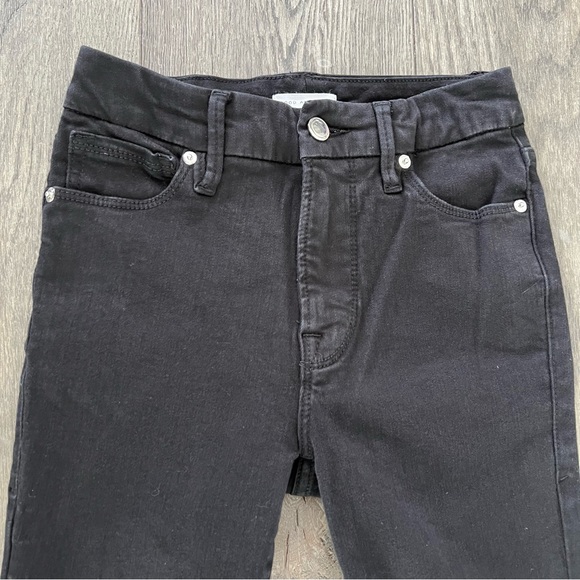 GOOD AMERICAN Skinny Black Denim Jeans Size 00 / 24 - Picture 5 of 7